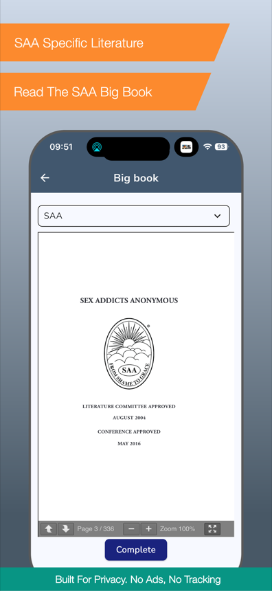 SAA literature