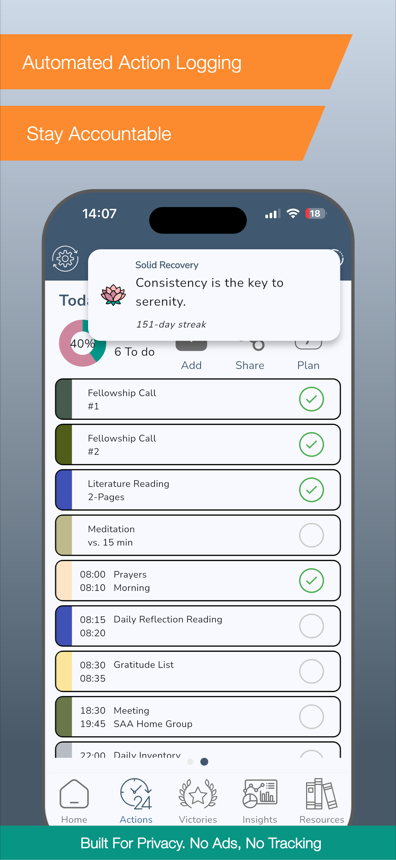Action logging